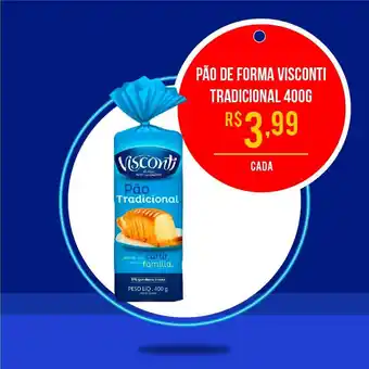 Public Supermercados Pao de Forma Visconti Tradicional 400g oferta