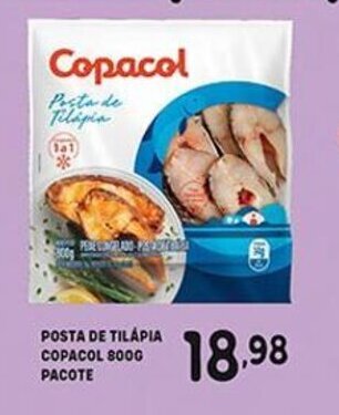 Bom Dia Posta de Tilapia Copacol 800g pacote oferta