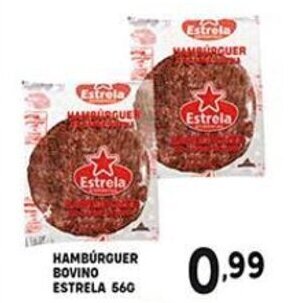 Bom Dia Hamburguer Bovino Estrela 56g oferta