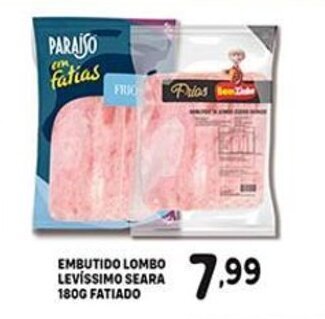 Embutido Lombo Levissimo Seara 180g fatiado