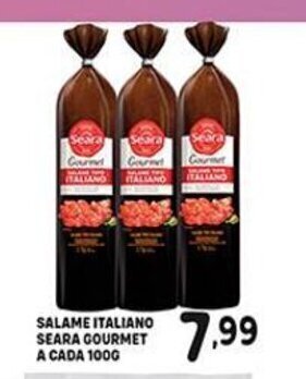 Bom Dia Salame Italiano Seara Gourmet a cada 100g oferta