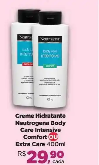 Farmácias Nissei Creme Hidratante Neutrogena Body Care Intensive Comfort Ou Extra Care 400ml oferta