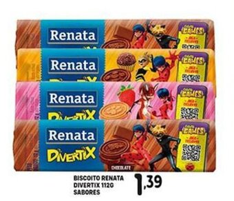 Bom Dia Biscoito Renata Divertix 112g sabores oferta
