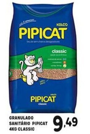 Granulado Sanitario Pipicat 4kg Classic