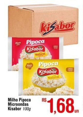 Milho Pipoca Microondas Kisabor 100g