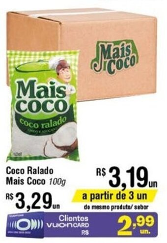 Fort Atacadista Coco Ralado Mais Coco 100g oferta