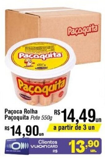 Fort Atacadista Pacoca Rolha Pacoquita 550g oferta