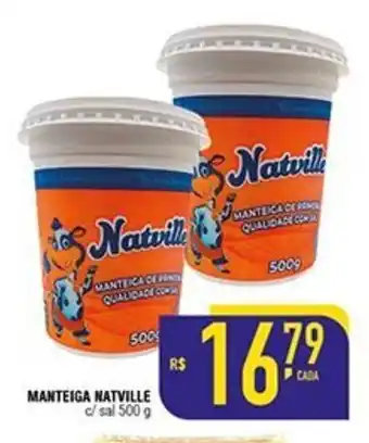 Mercantil Rodrigues Manteiga Natville c/ sal 500g oferta