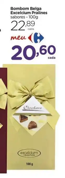 Bombom Belga Excelcium Pralines 100g