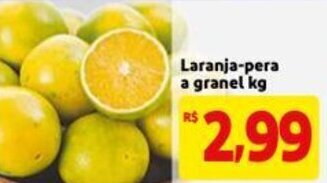 Mercado Extra Laranja Pera a granel 1kg oferta