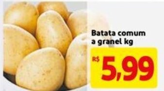Mercado Extra Batata comum a granel 1kg oferta