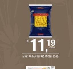 DB Supermercados Mac paganini rigatoni 500g oferta
