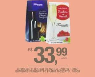 Bombons ferronatto amora cabern 100gr bombons ferronatto framb moscatel 100gr
