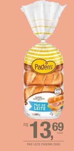 Pao leite paderri 280g