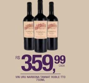 DB Supermercados Vin uru narbona tannat roble tto 750ml oferta