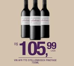 DB Supermercados Vin afr tto stellenbosch pinotage 750ml oferta