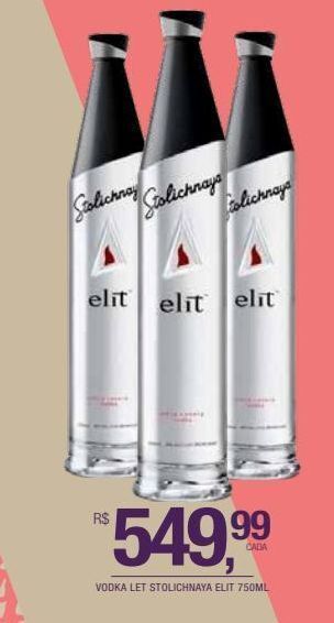 DB Supermercados Vodka let stolichnaya elit 750ml oferta