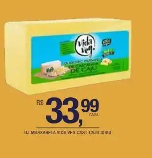 DB Supermercados Qj mussarela vida veg cast caju 300g oferta