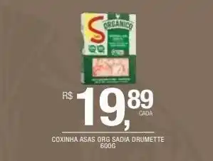 DB Supermercados Coxinha asas org sadia drumette 600g oferta