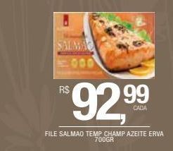 DB Supermercados File salmao temp champ azeite erva 700gr oferta
