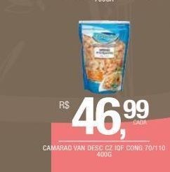 DB Supermercados Camarao van desc cz iqf cong 70/110 400g oferta