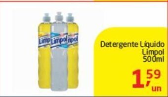 Tenda Atacado Detergente líquido limpol 500ml oferta