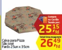Tenda Atacado Caixa para pizza são josé oferta