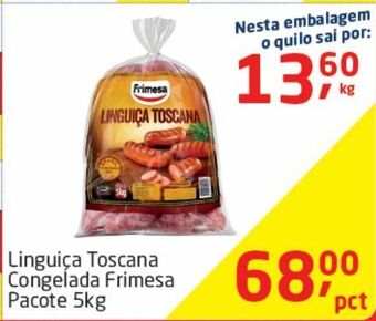 Tenda Atacado Linguiça toscana frimesa 5kg oferta