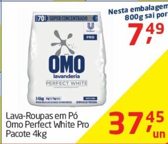 Tenda Atacado Lava-roupas em pó omo perfect white pro 4kg oferta