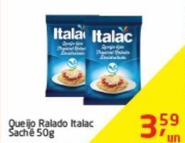 Tenda Atacado Queijo ralado italac 50g oferta