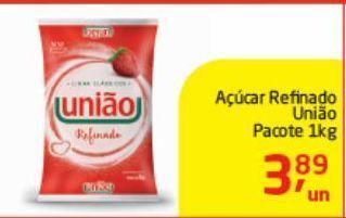 Tenda Atacado Açúcar refinado união pacote 1kg oferta