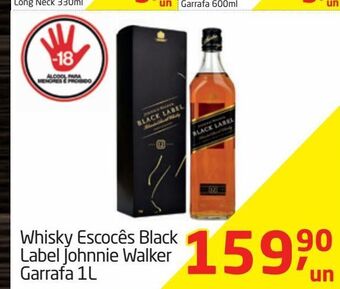 Tenda Atacado Whisky escocês black label johnnie walker garrafa 1l oferta