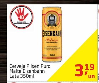 Tenda Atacado Cerveja pilsen puro malte eisenbahn lata 350ml oferta