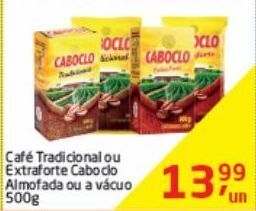 Café tradicional ou extraforte caboclo almofada ou a vácuo 500g