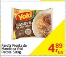 Tenda Atacado Farofa pronta de mandioca yoki pacote 500g oferta