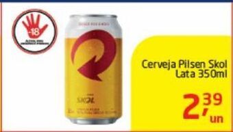Tenda Atacado Cerveja pilsen skol lata 350ml oferta