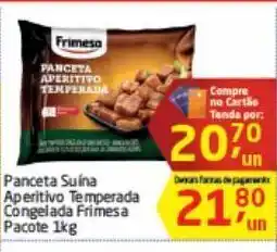 Tenda Atacado Panceta suína aperitivo temperada congelada frimesa 1kg oferta