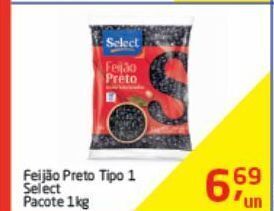 Tenda Atacado Feijão preto tipo 1 select 1 kg oferta
