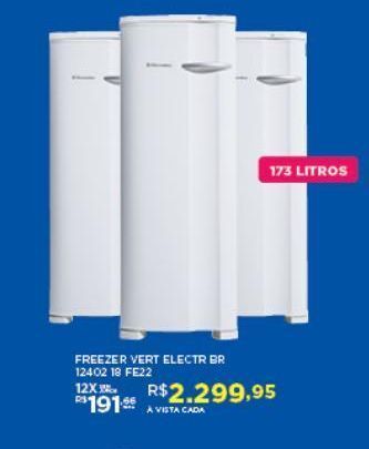 Freezer vertical electr