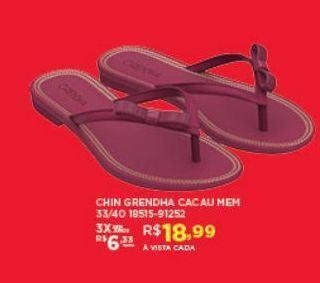 DB Supermercados Chinelo feminino grendha oferta