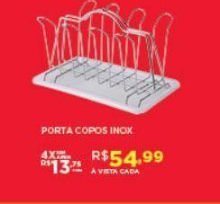 Porta copos inox