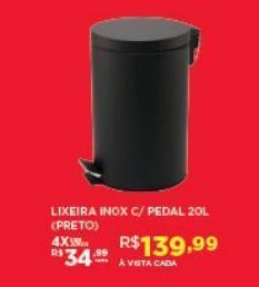 DB Supermercados Lixeira inox oferta
