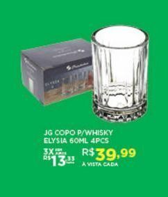 DB Supermercados Jogo copo para whisky oferta