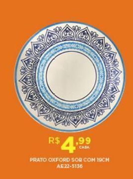 DB Supermercados Pratos oxford 19cm oferta