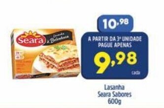 Arena Atacado Lasanha Seara sabores 600g oferta