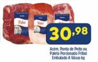 Arena Atacado Acem, Ponta de Peito ou Paleta Porcionado Friboi Embalado a vacuo 1kg oferta
