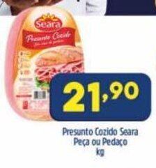 Arena Atacado Presunto Cozido Seara peca ou Pedaco 1kg oferta