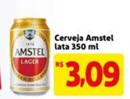 Mercado Extra Cerveja Amstel lata 350ml oferta