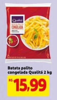 Mercado Extra Batata palito congelada Qualita 2kg oferta