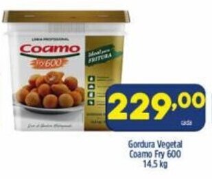 Gordura Vegetal Coamo Fry 600 balde 14.5kg
